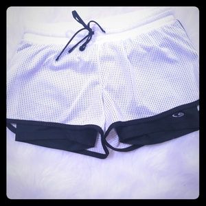 Champion workout white and black short. Size S